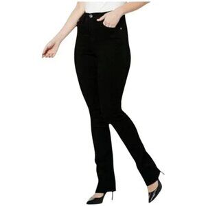DG2 by Diane Gilman Soft and Sleek Denim Bootcut Jean Size 10P Black Casual NEW